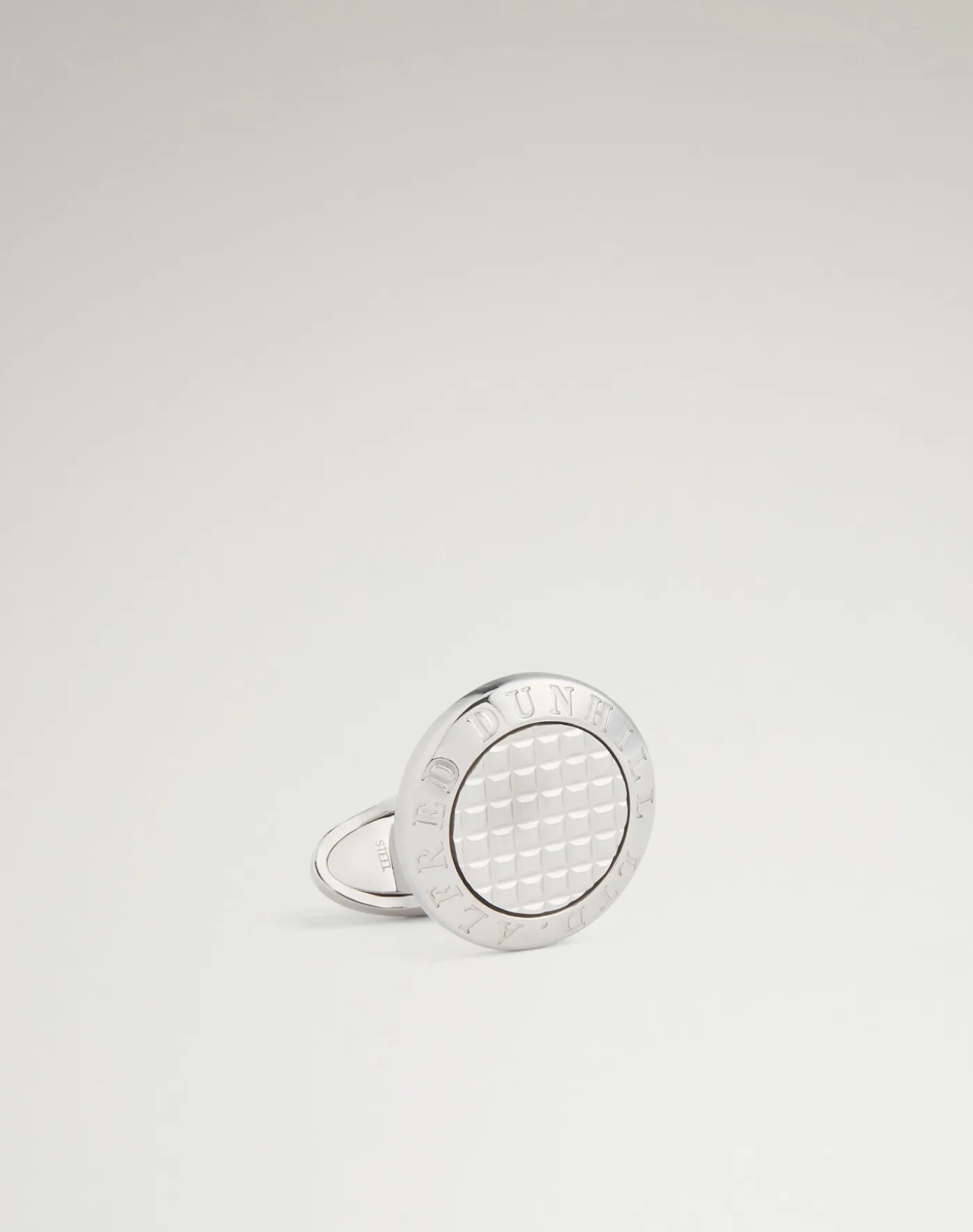 Ad Coin Hobnail Silver Cufflinks