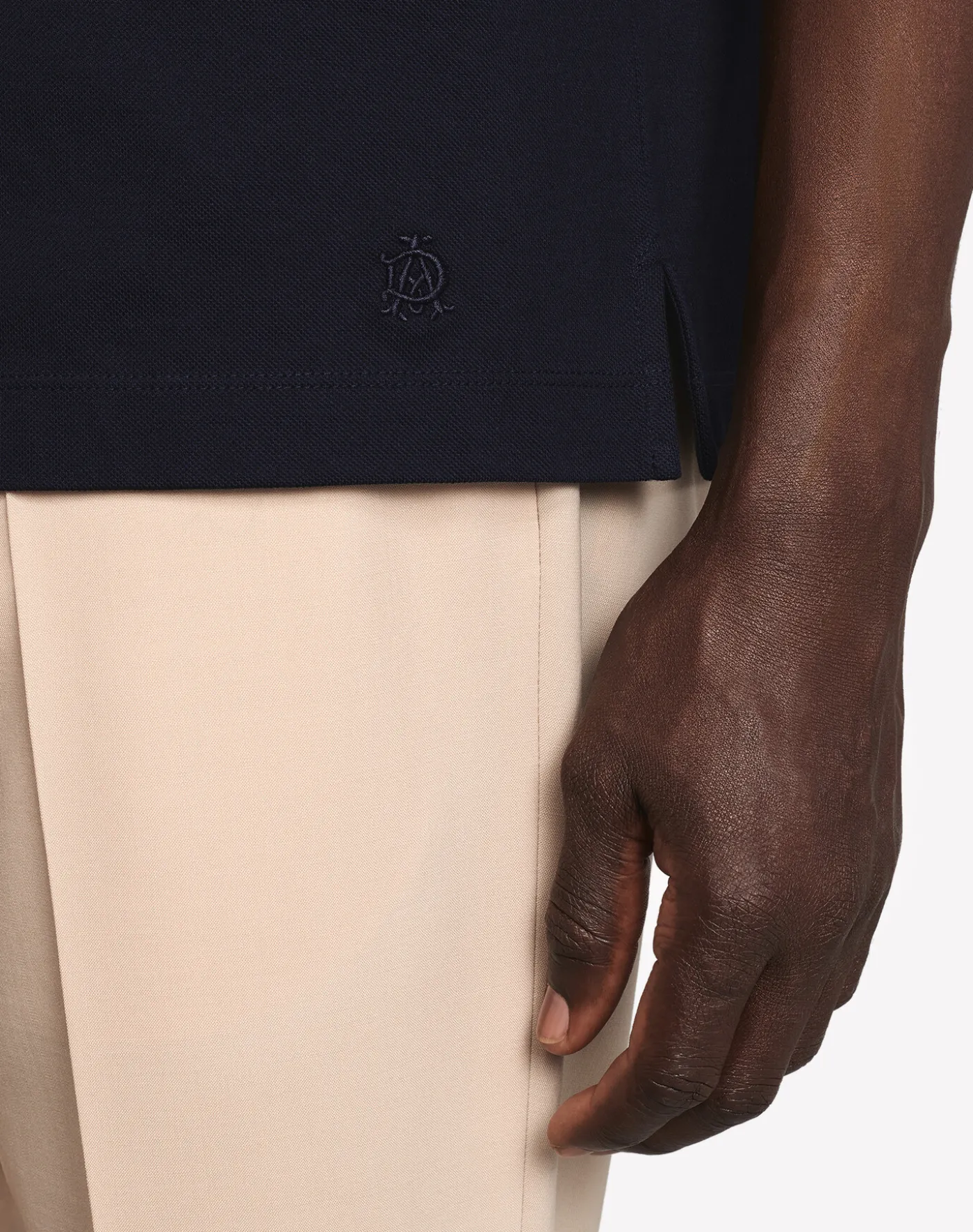 Alfred Dunhill Insignia Cotton Short Sleeve Polo