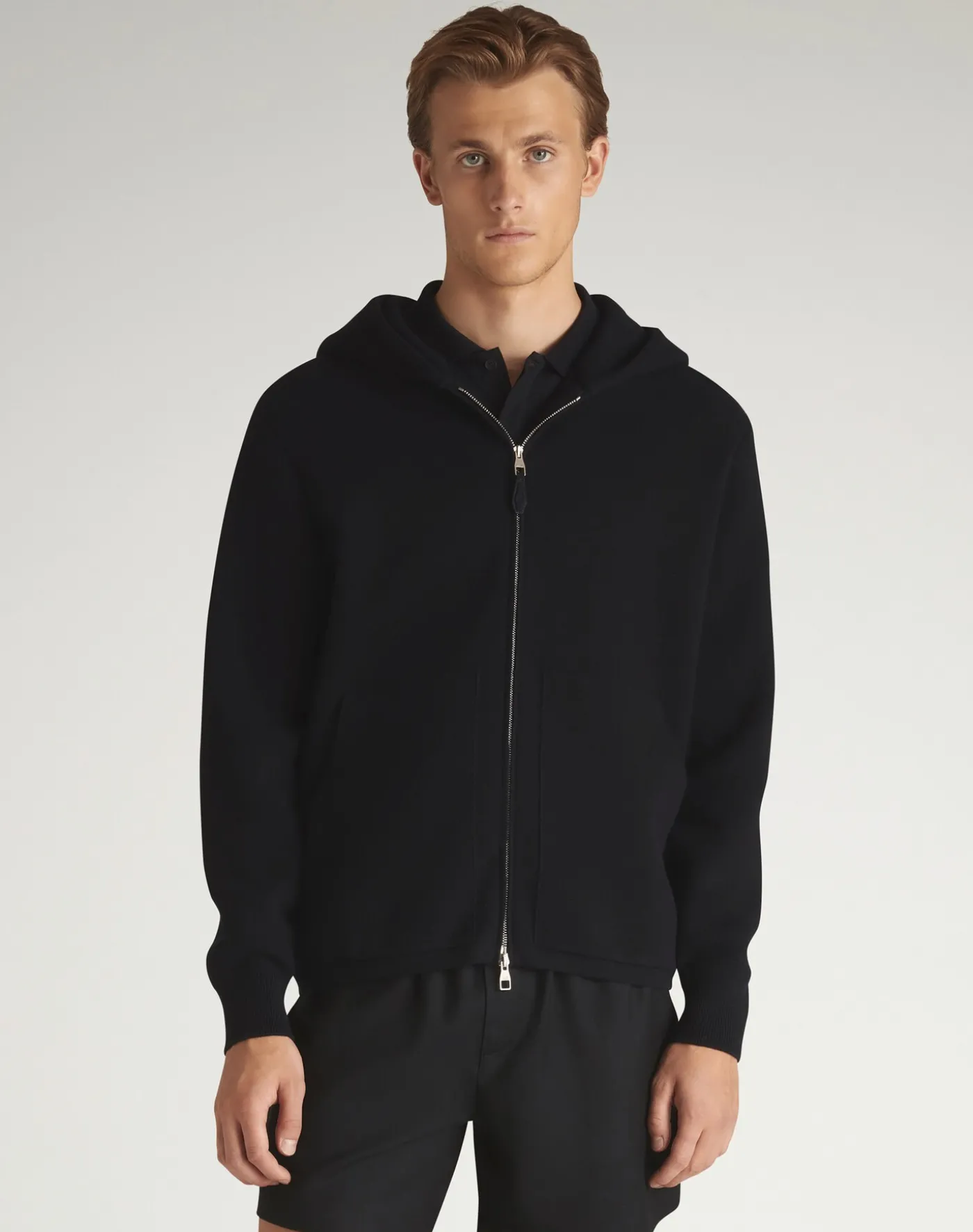 Athluxury Cotton Cashmere Zipped Hoodie