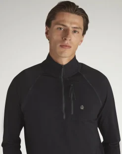 Athluxury Wool 1/4 Zip Long Sleeve T-Shirt