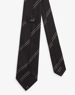 Black Selvedge Silk Woven Tie