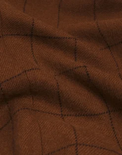 Camel Windowpane Cavendish Single Breasted Sports Coat