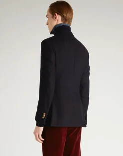 Cashmere Bourdon Double Breasted Sports Coat