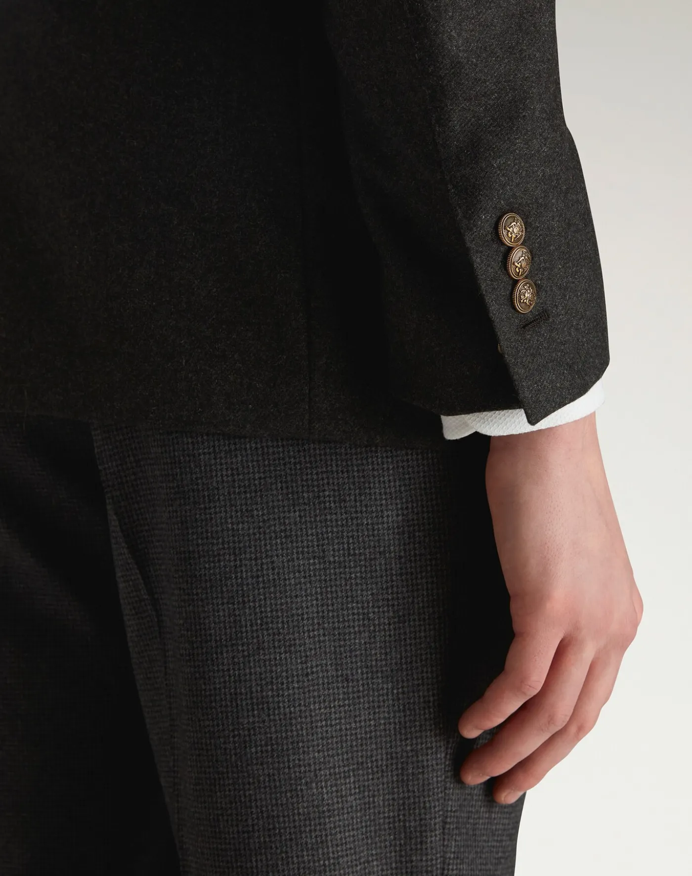 Cashmere Bourdon Single Breasted Sports Coat