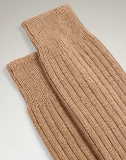Cashmere Cotton Ribbed Sock