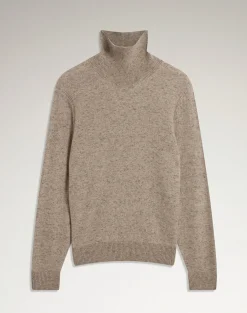 Cashmere Donegal Roll Neck Jumper