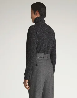 Cashmere Donegal Roll Neck Jumper