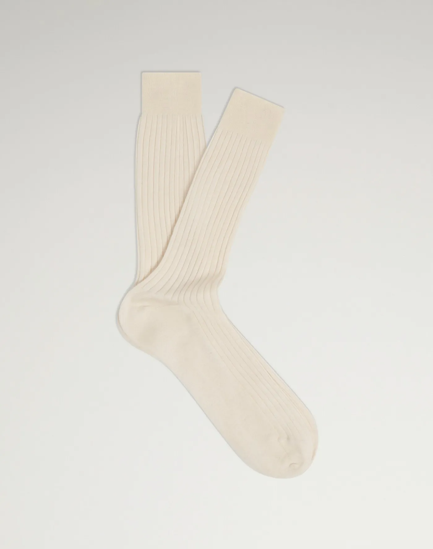 Cashmere Silk Ribbed Socks