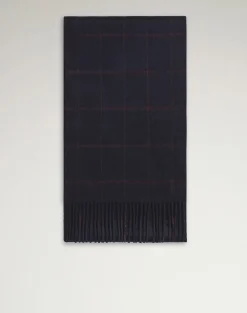 Cashmere Windowpane Double Face Scarf