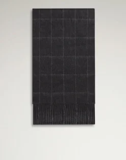 Cashmere Windowpane Double Face Scarf