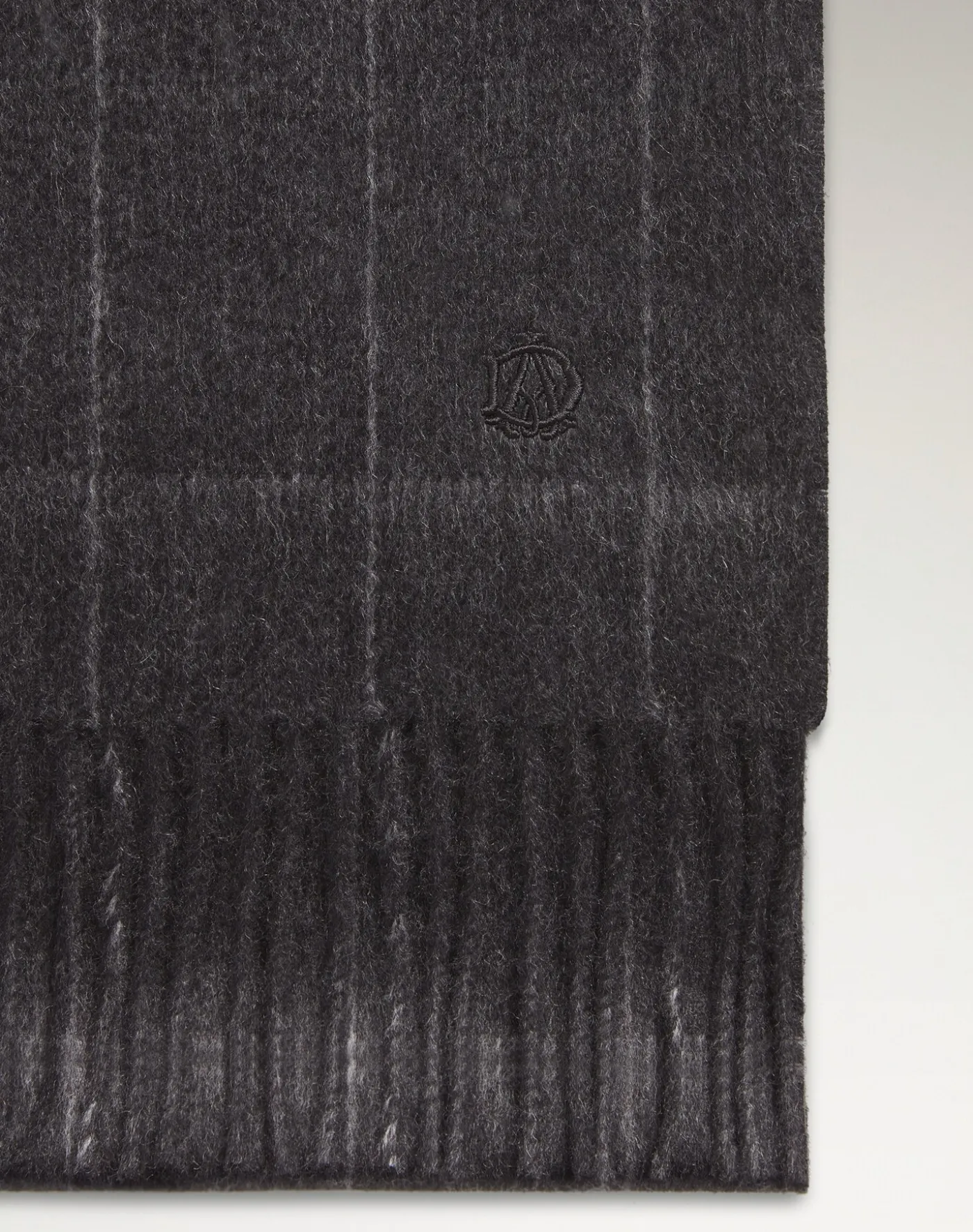 Cashmere Windowpane Double Face Scarf