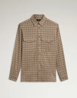 Cotton Cashmere Gun Club Check Shirt
