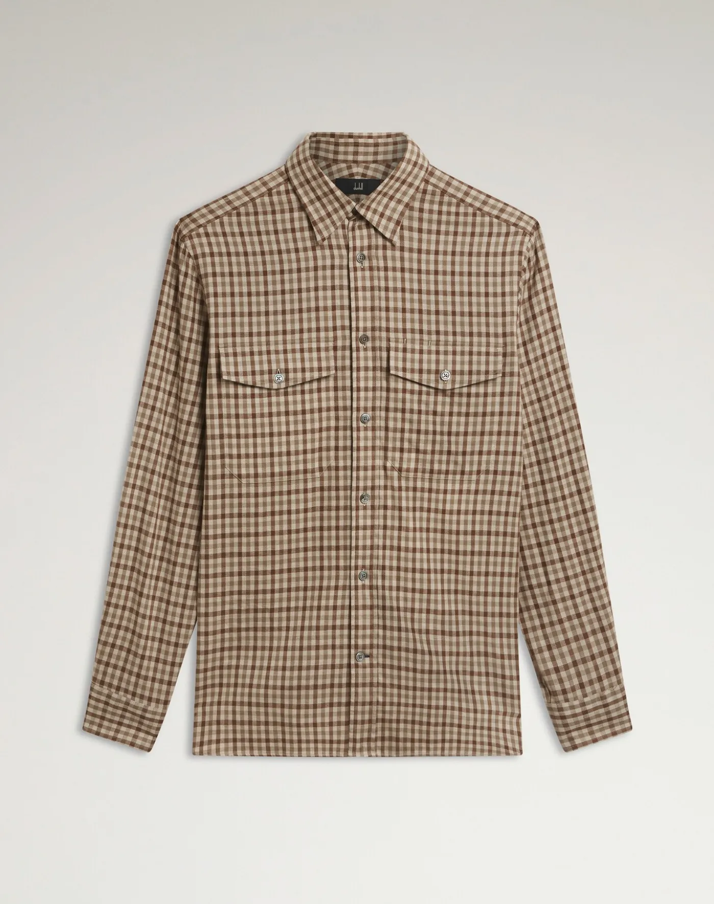 Cotton Cashmere Gun Club Check Shirt