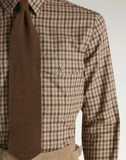 Cotton Cashmere Gun Club Check Shirt