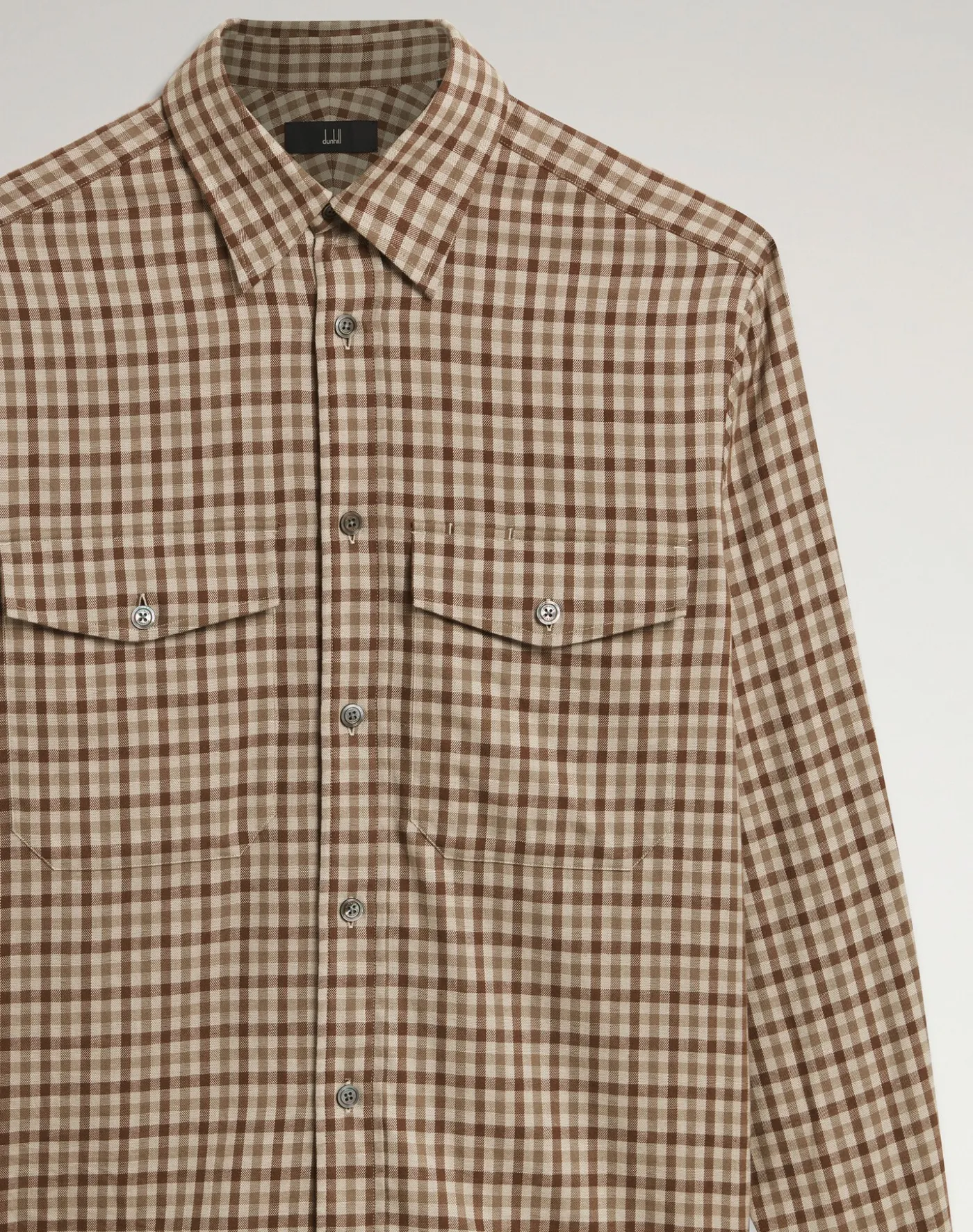Cotton Cashmere Gun Club Check Shirt