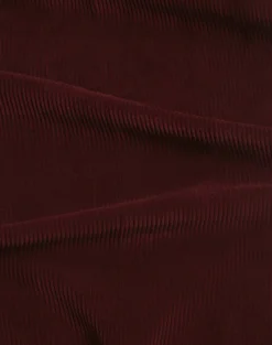 Cotton Cashmere Corduroy Double Pleated Trousers