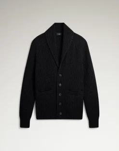 Cotton Cashmere Shawl Collar Cardigan