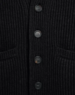 Cotton Cashmere Shawl Collar Cardigan