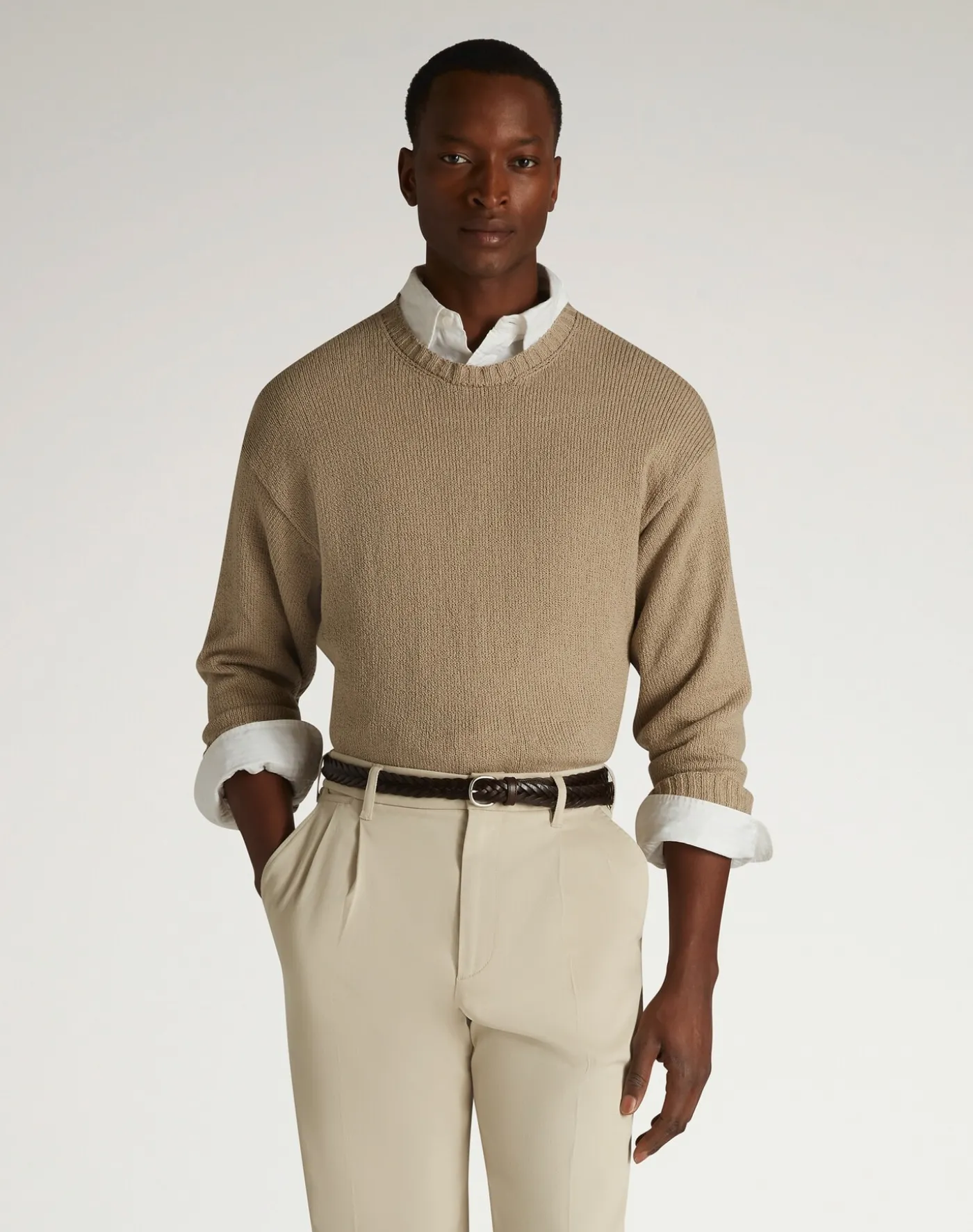 Cotton Crew Neck Jumper