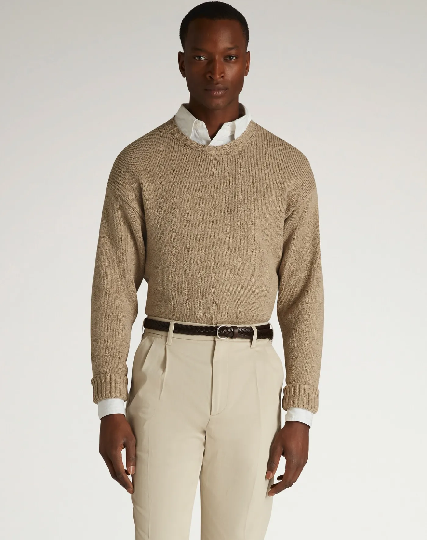 Cotton Crew Neck Jumper