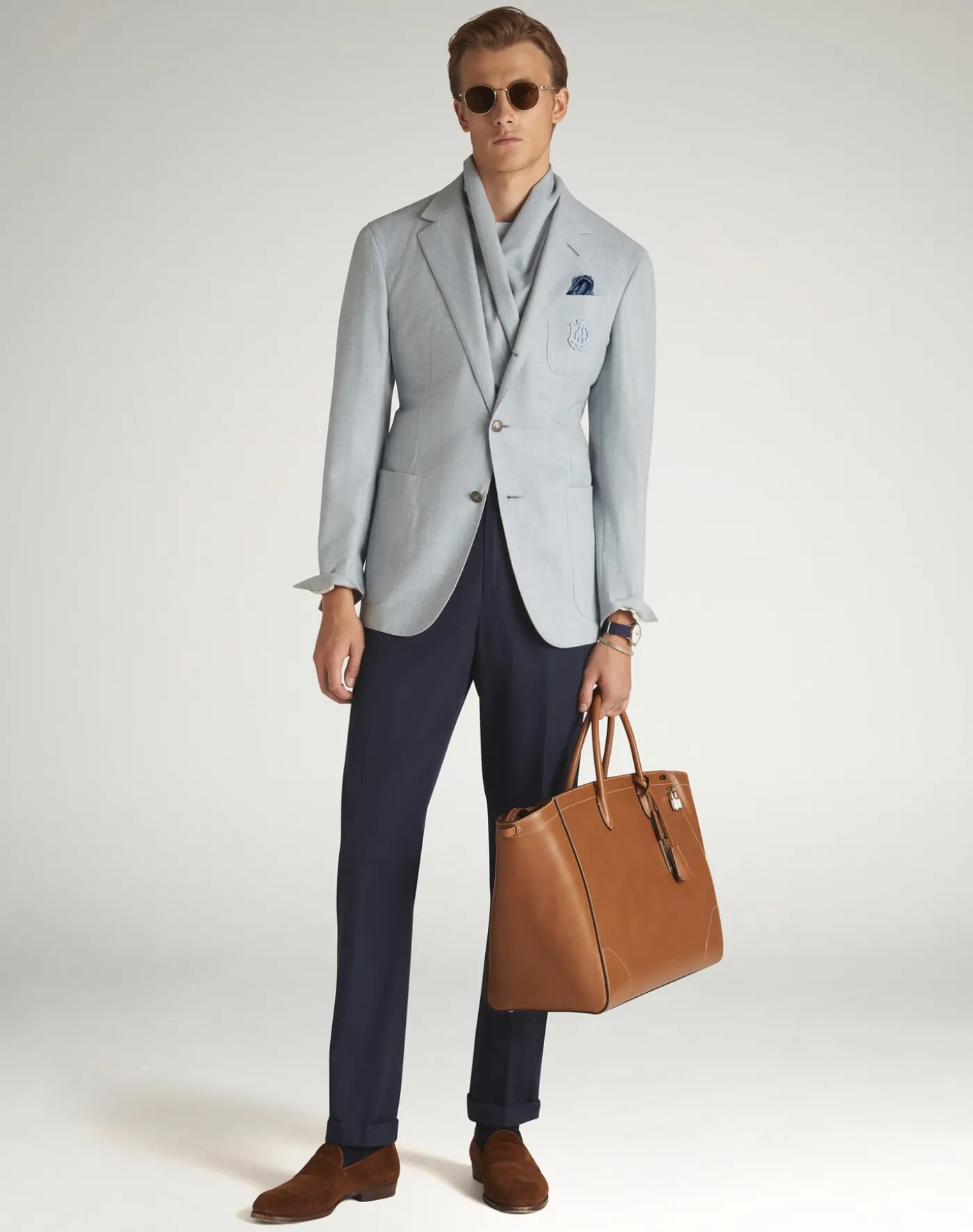 Cotton Gabardine Tailored Chinos