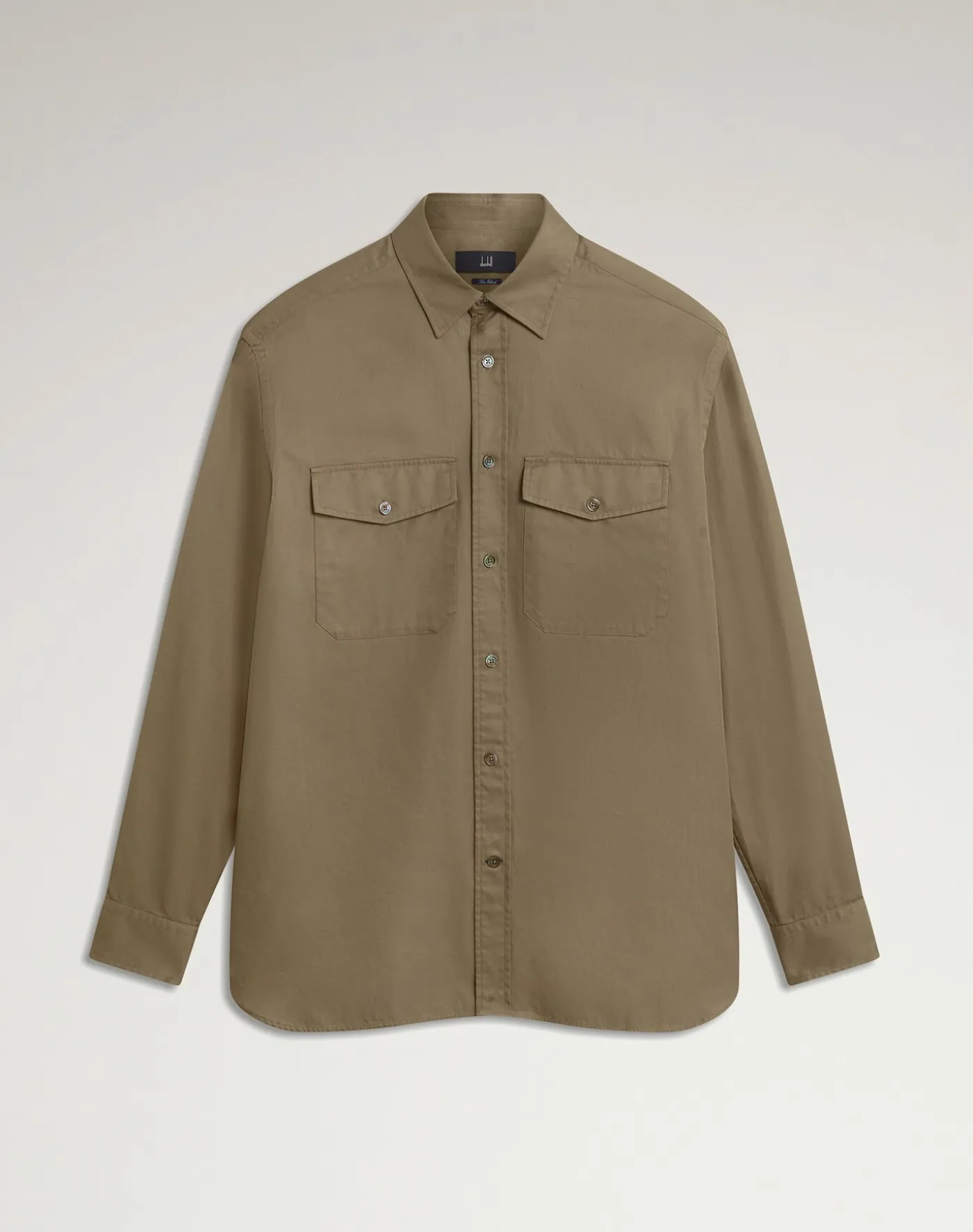 Cotton Gaberdine Garment Washed Shirt