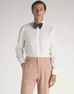 Cotton Giro Inglese Point Collar Shirt