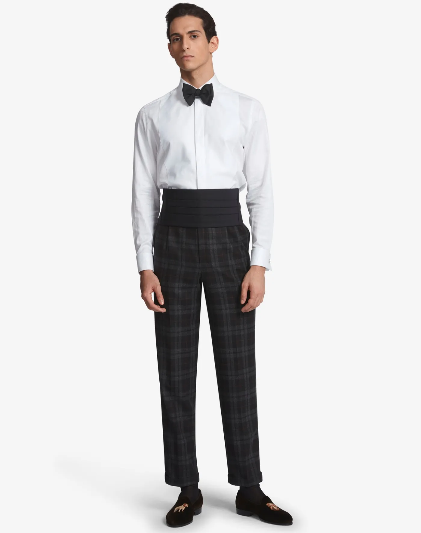 Cotton Oxford Bib Point Collar Evening Shirt