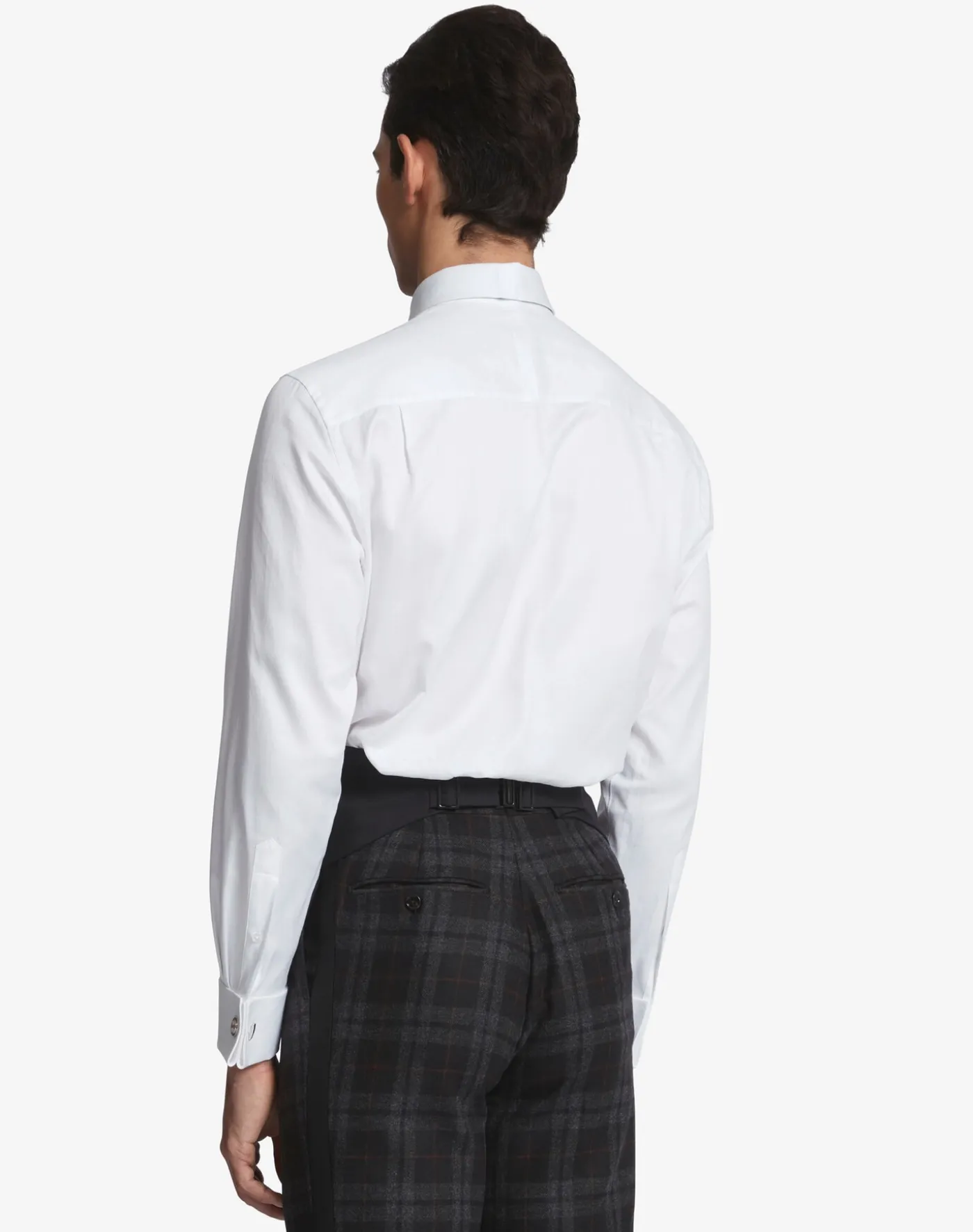 Cotton Oxford Bib Point Collar Evening Shirt