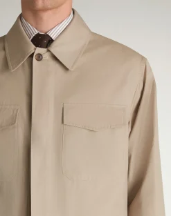 Cotton Silk Field Shirt Jacket
