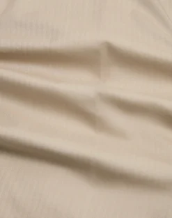Cotton Silk Herringbone Single Pleat Trousers