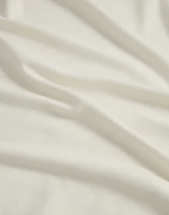 Cotton Silk Pique Long Sleeve Polo