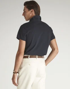 Cotton Silk Pique Short Sleeve Polo