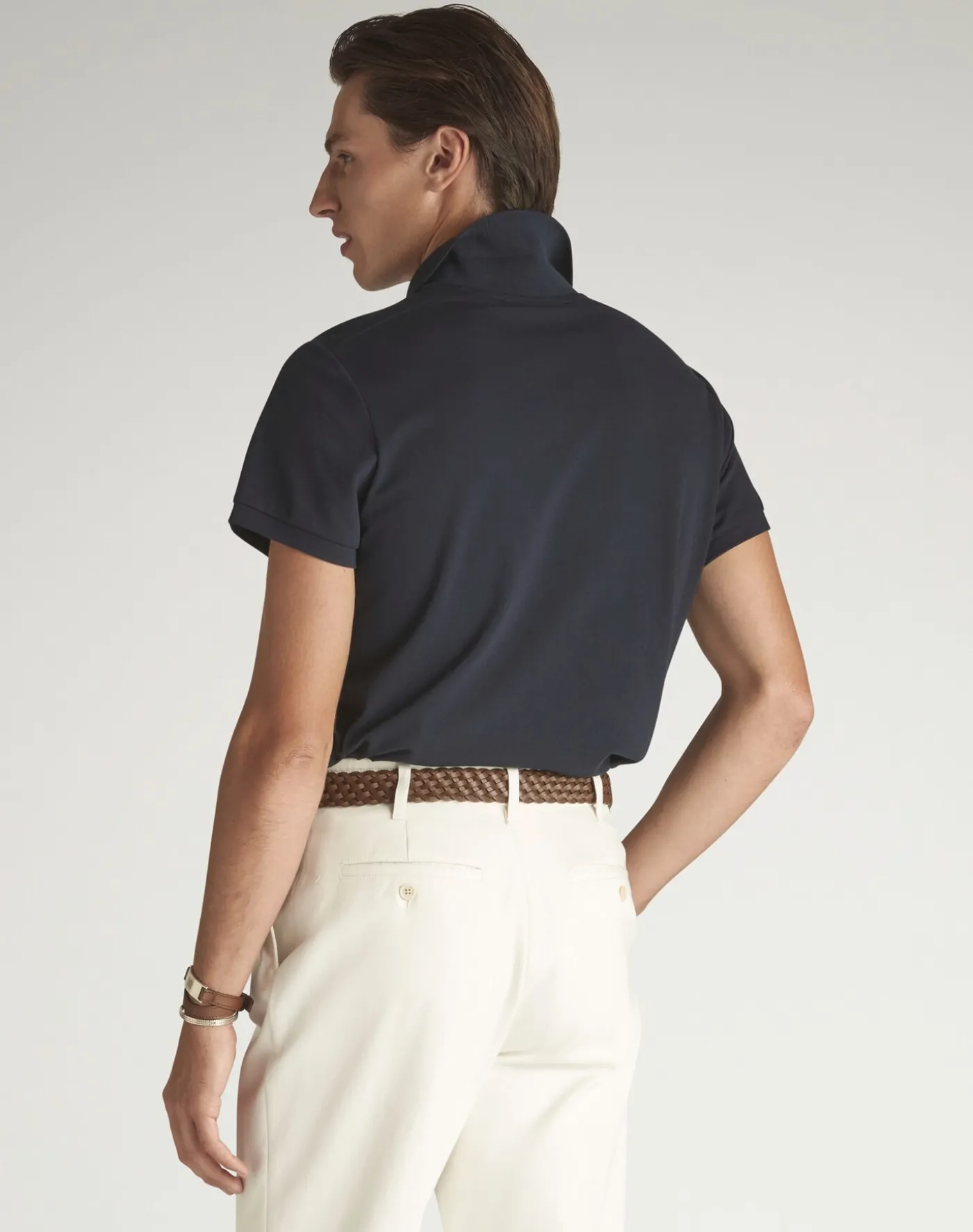 Cotton Silk Pique Short Sleeve Polo
