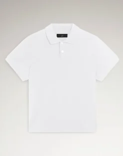 Cotton Silk Pique Short Sleeve Polo
