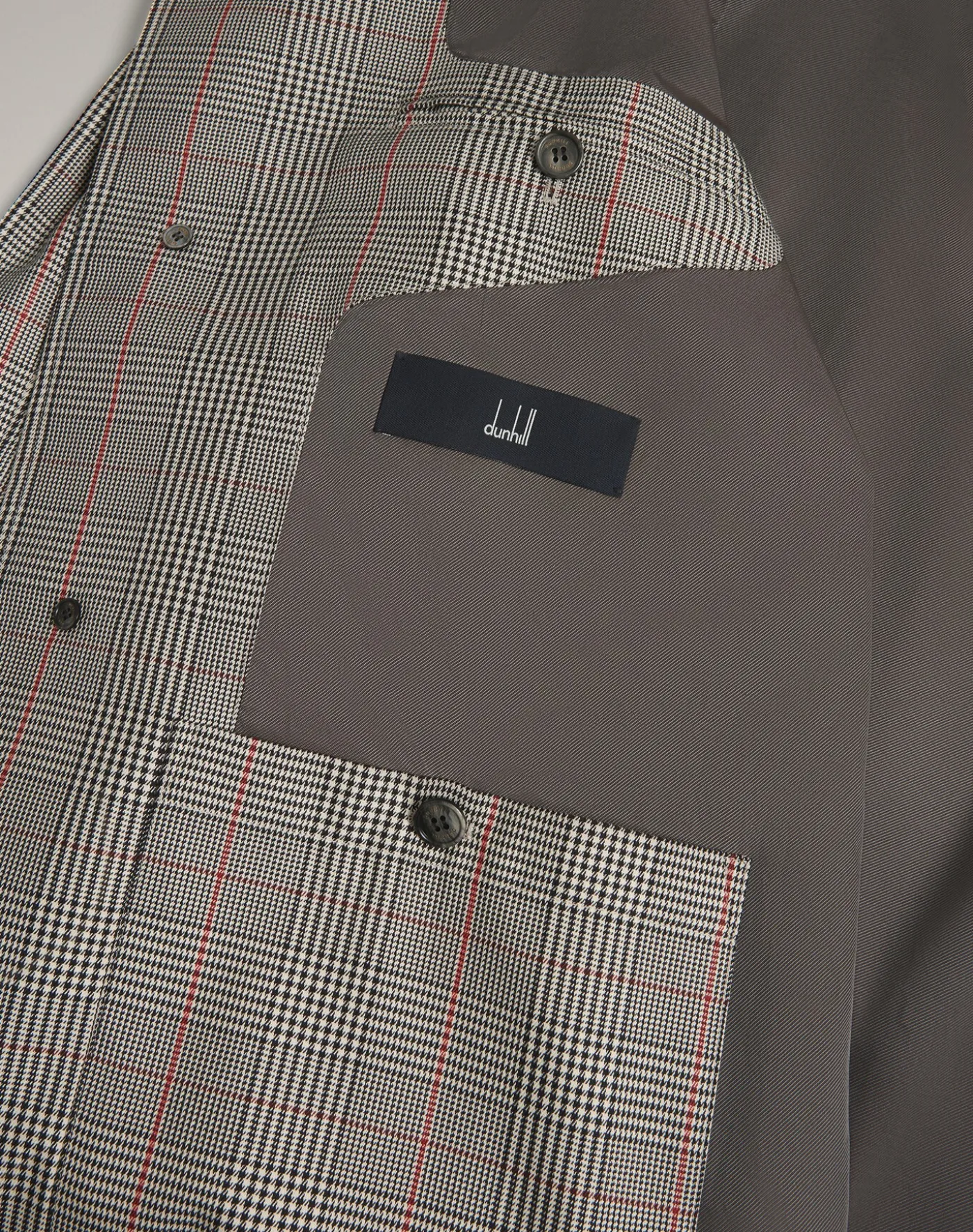 Cotton Silk Prince Of Wales Check Car Coat
