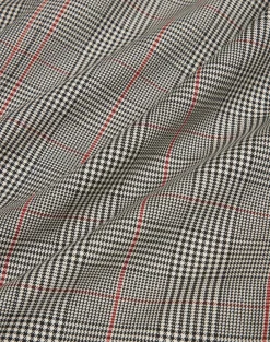 Cotton Silk Prince Of Wales Check Car Coat