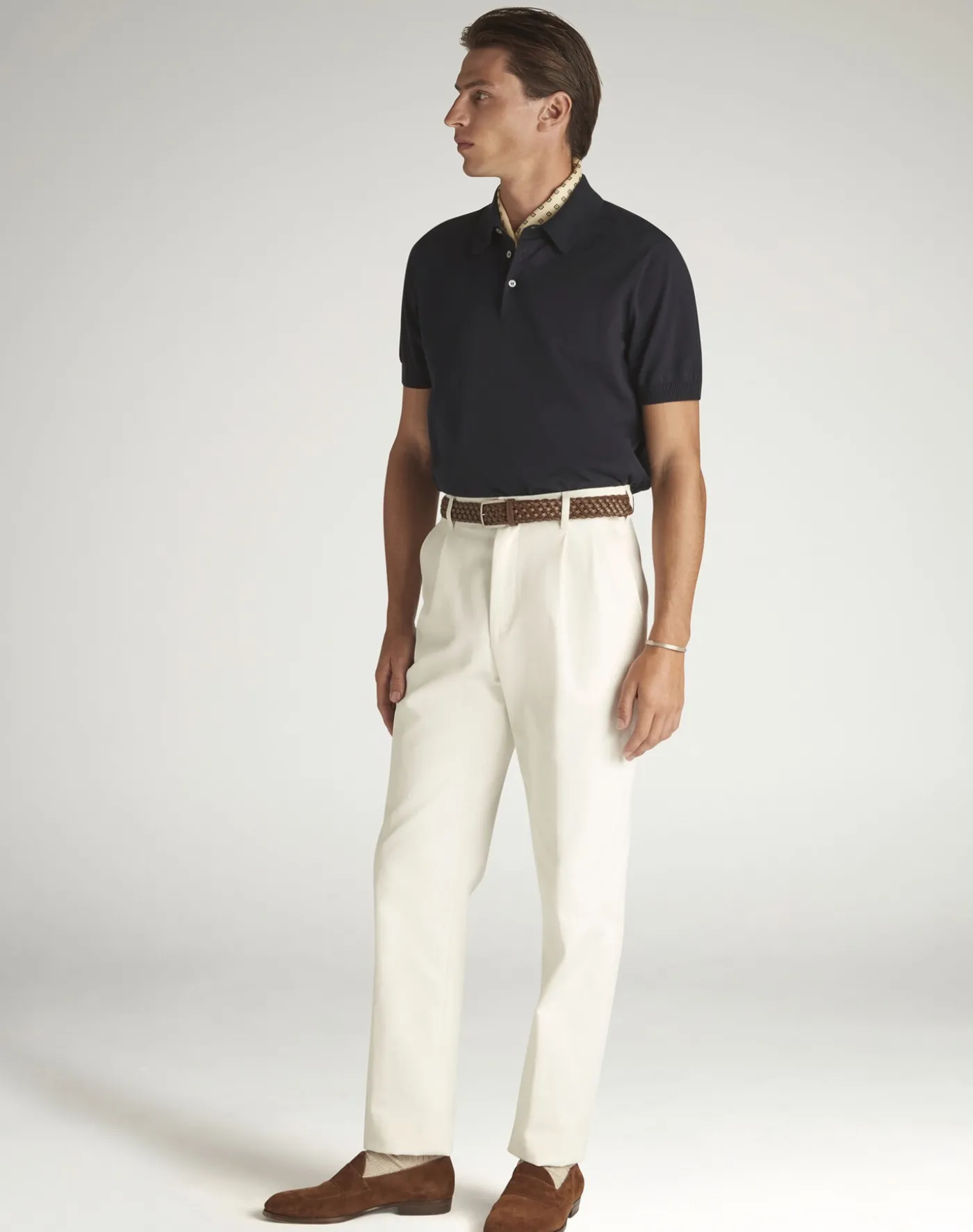 Cotton Silk Short Sleeve Polo