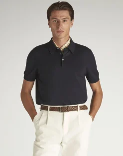 Cotton Silk Short Sleeve Polo