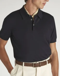 Cotton Silk Short Sleeve Polo