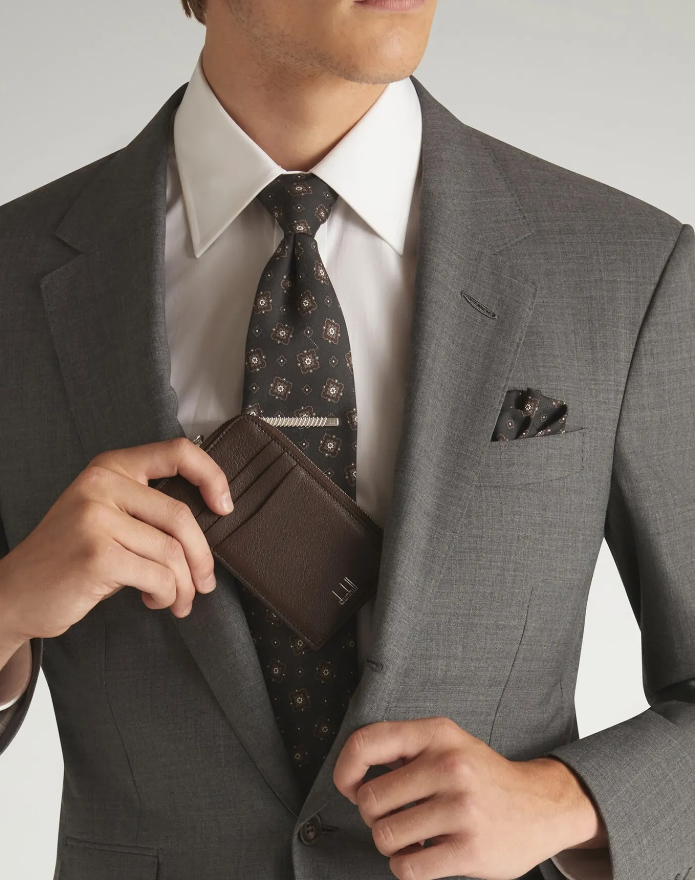 Duke Fine Leather Zip Card Case