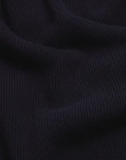 English Rib Cashmere 1/4 Button Jumper