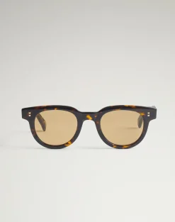 Heritage Hobnail Acetate Round Frame Sunglasses