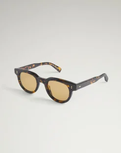 Heritage Hobnail Acetate Round Frame Sunglasses