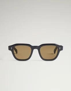 Heritage Hobnail Acetate Rectangular Frame Sunglasses