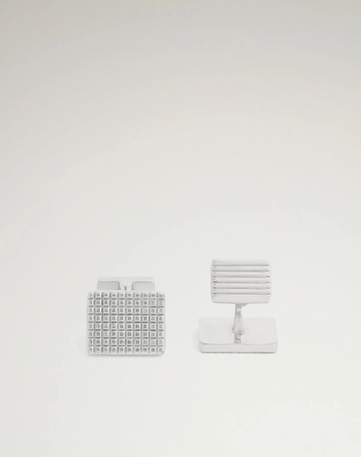 Hobnail And Reed Tile Cufflinks