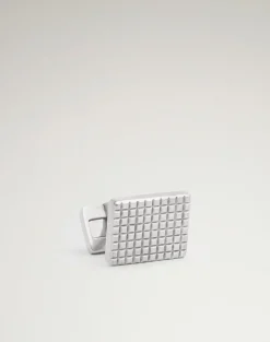 Hobnail And Reed Tile Cufflinks