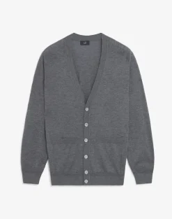 Melange Superfine Cashmere Cardigan