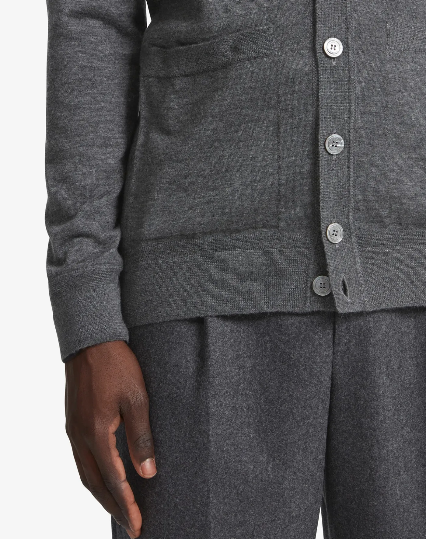 Melange Superfine Cashmere Cardigan