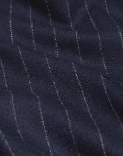 Merino Wool Chalkstripe Bourdon Single Breasted Jacket